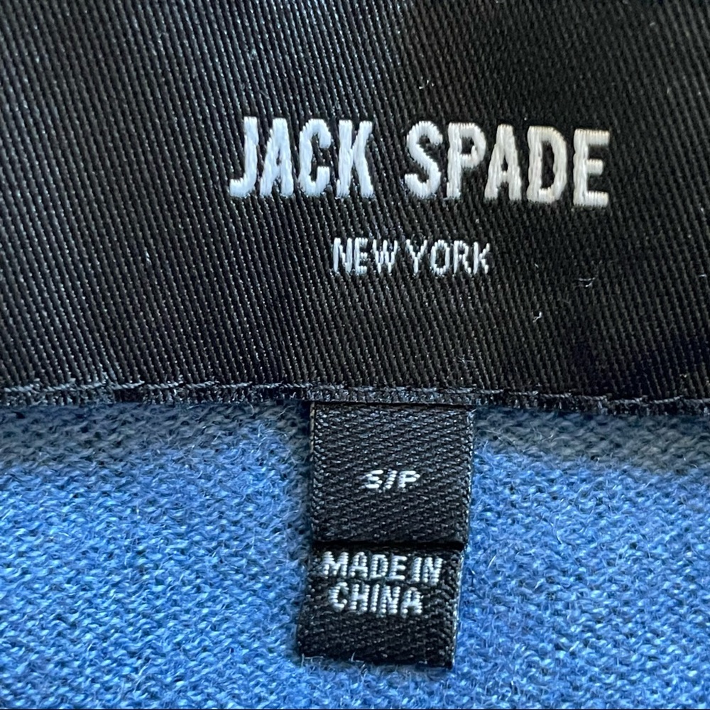 Jack Spade New York Wool Blend Crew Neck Blue Knit Sweater Size Small - Picture 5 of 7